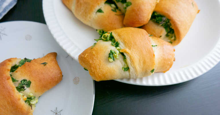 Spinach Feta Crescent Rolls