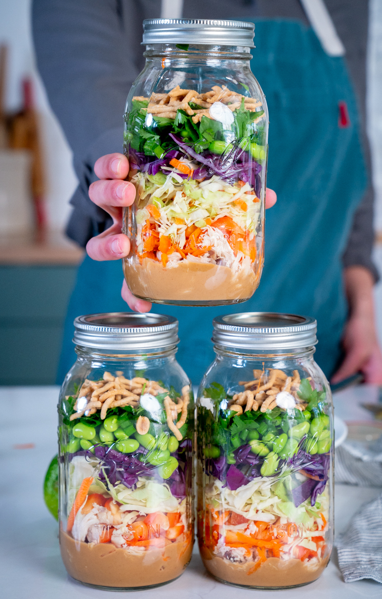Meal Prep Mason Jar Salad Vertical 11