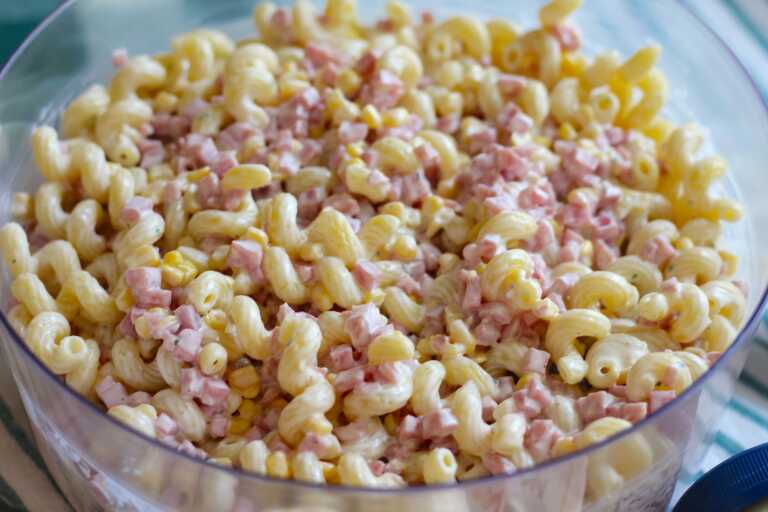 Creamy Ham Pasta Salad