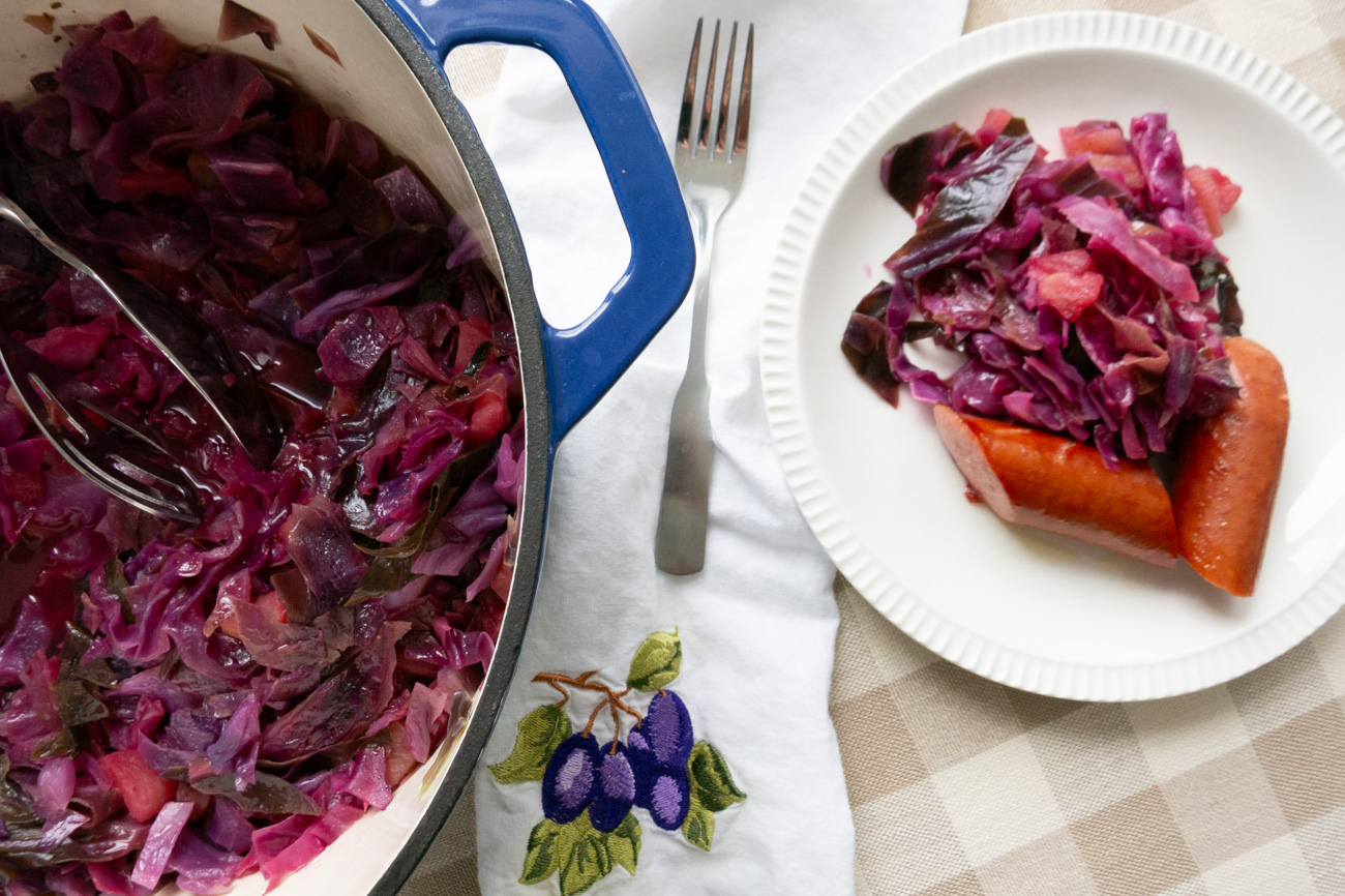 Red Cabbage and Apples
