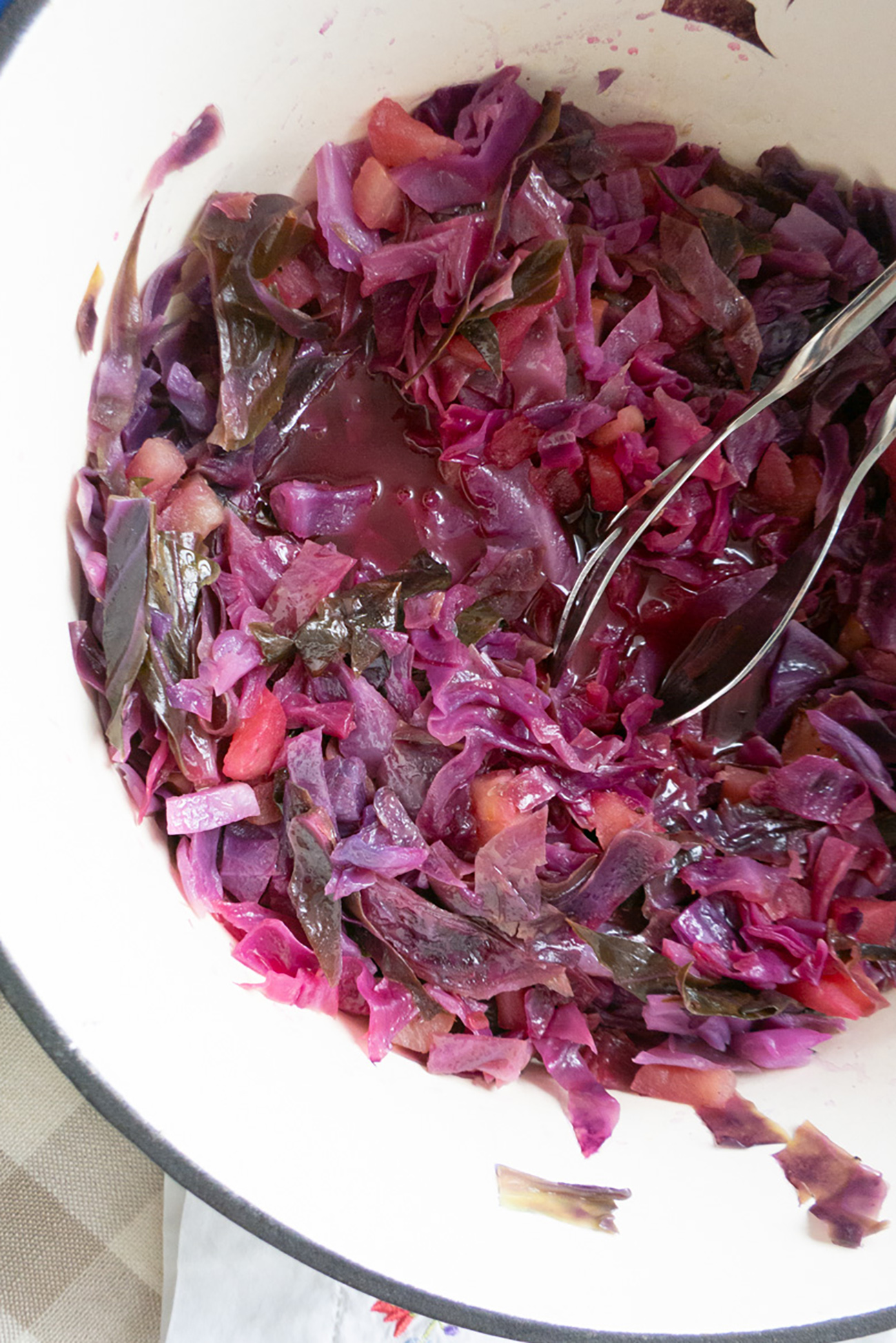 Red Cabbage and Apples
