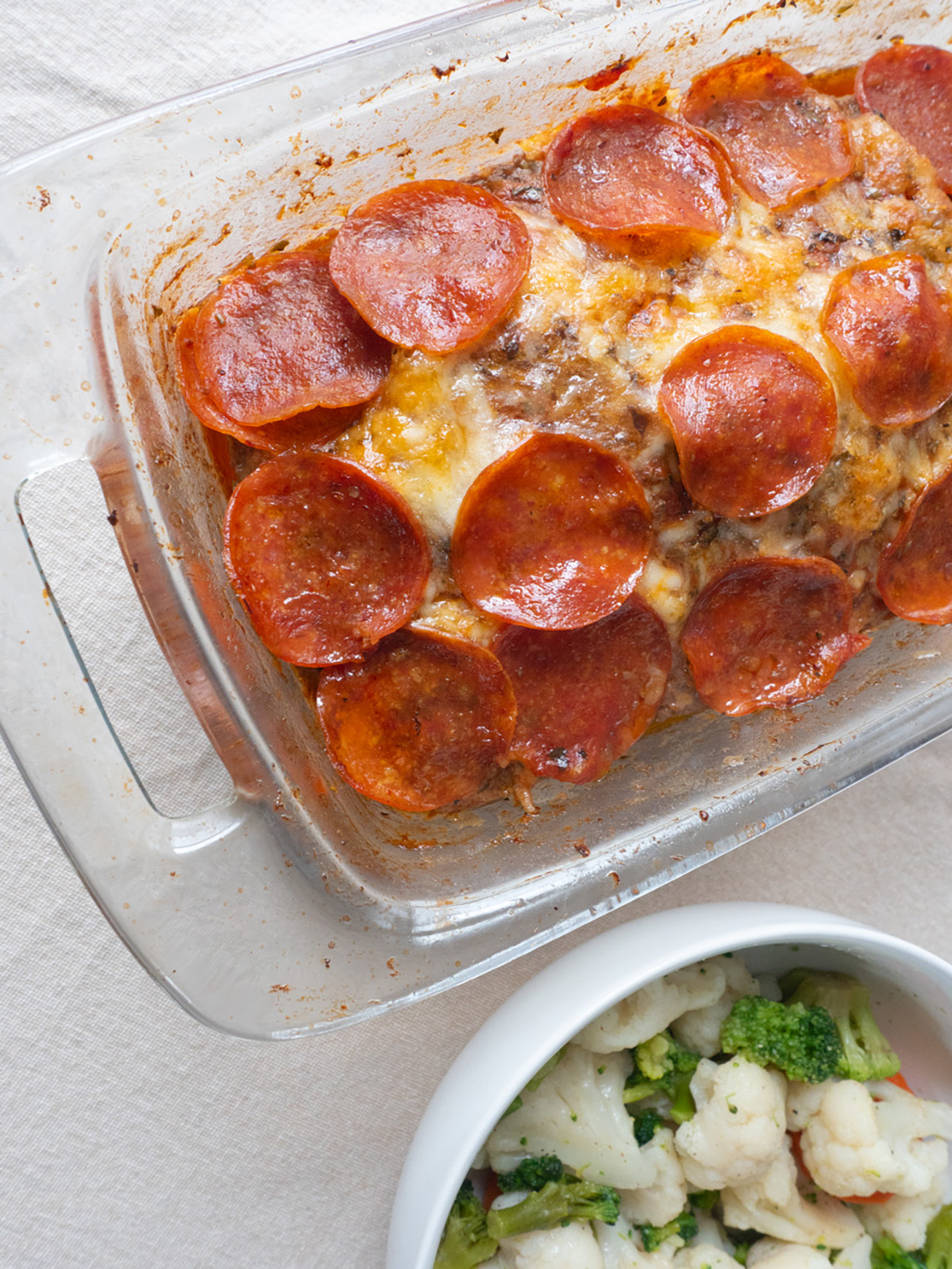 Pepperoni Pizza Meatloaf
