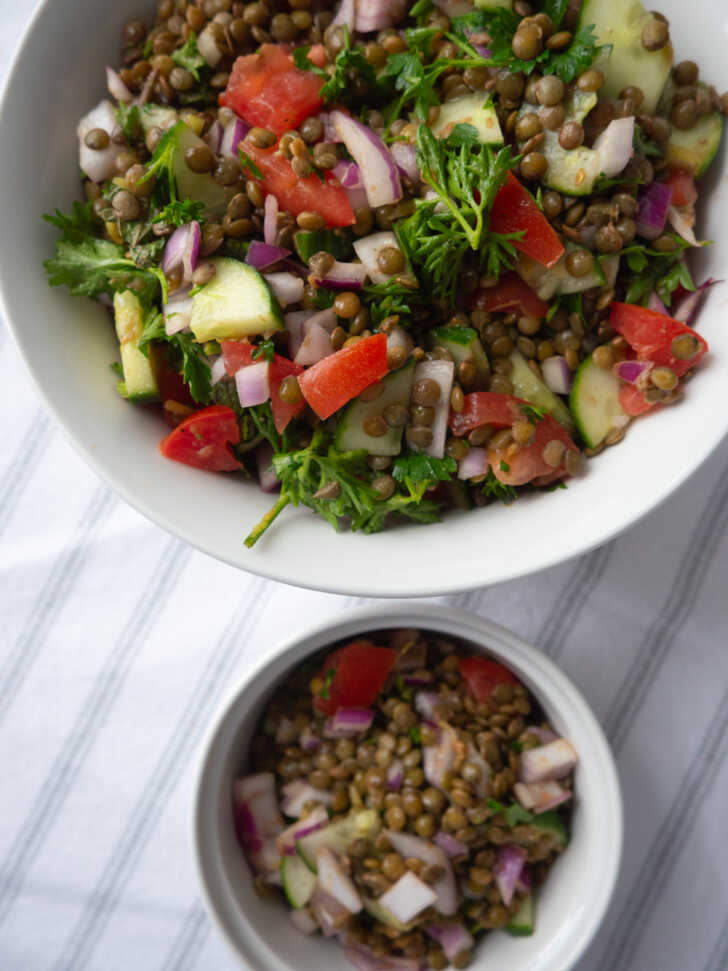 Green Lentil Salad | 12 Tomatoes