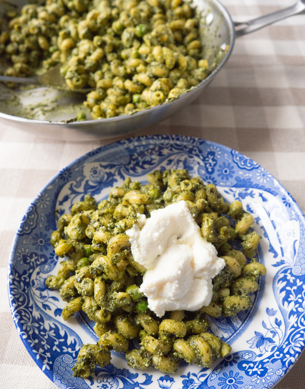 Lemon Ricotta Peas and Pasta