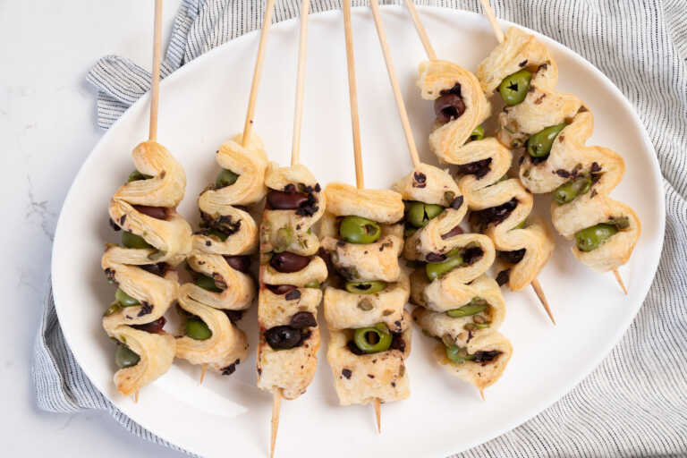 Olive Bread Skewers