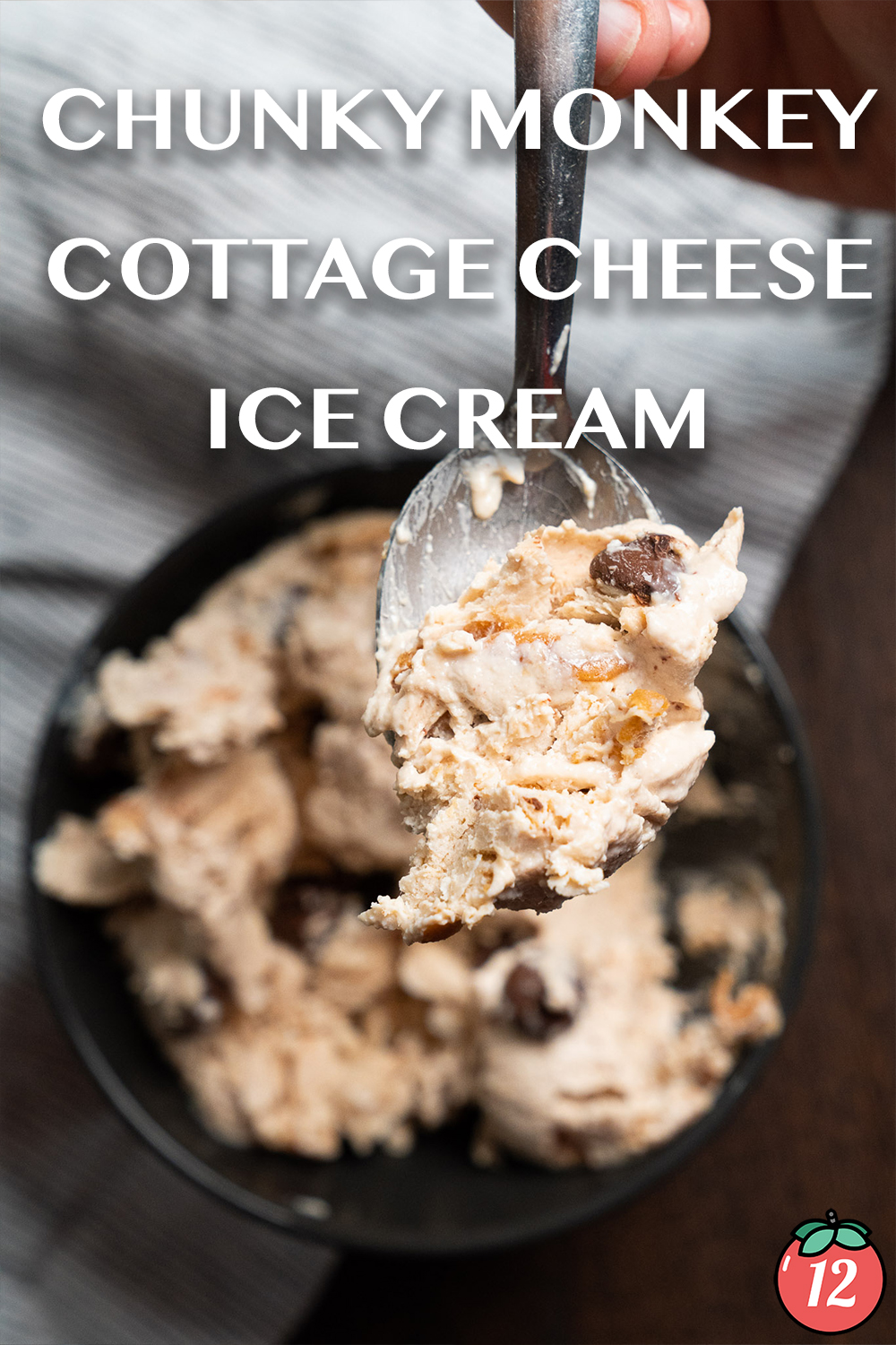 Chunky Monkey Cottage Cheese Ice Cream -image