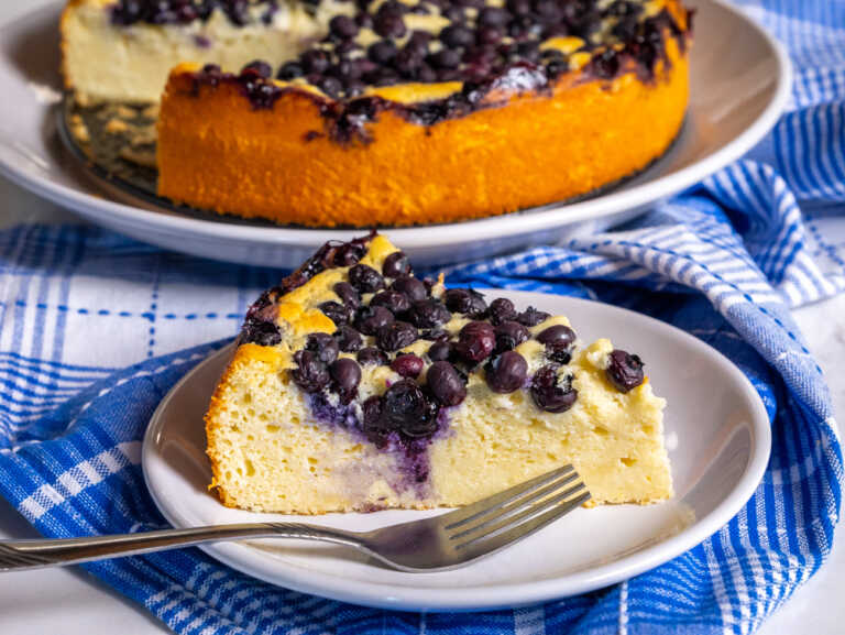 Lemon Blueberry Ricotta Cake
