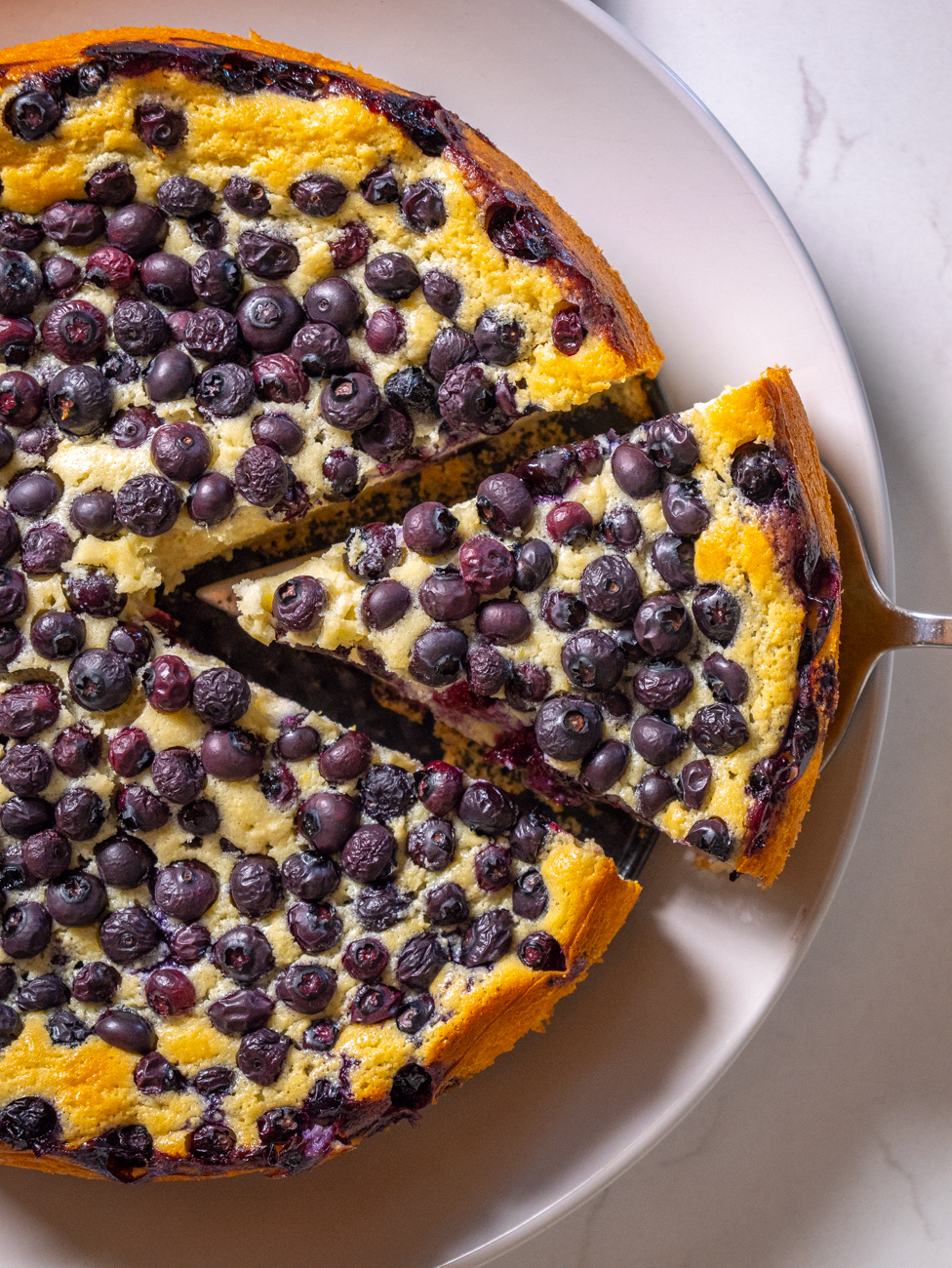 Lemon Blueberry Ricotta Cake Vertical 15