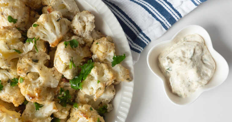 Roasted Ranch Cauliflower