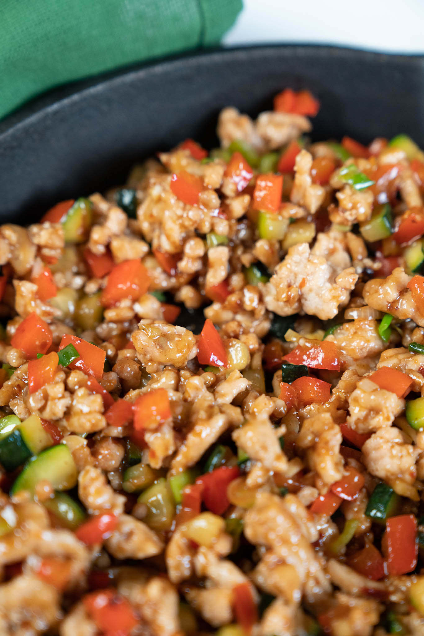 One-Pan Ground Kung Pao Chicken-image