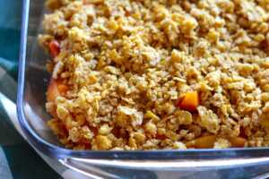 Peach Cornflake Cobbler 4-min