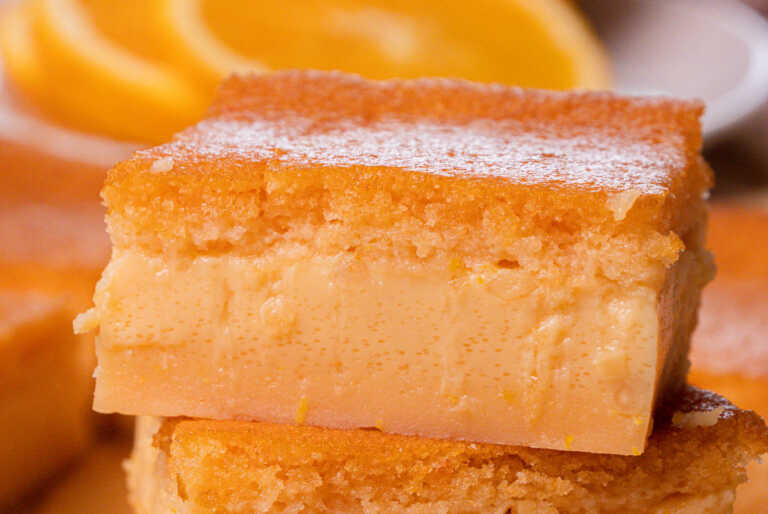 Orange Magic Custard Bars