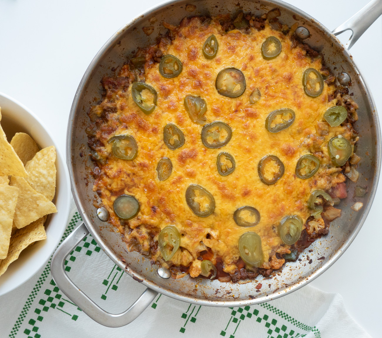 Tex-Mex Beef Cauliflower Skillet
