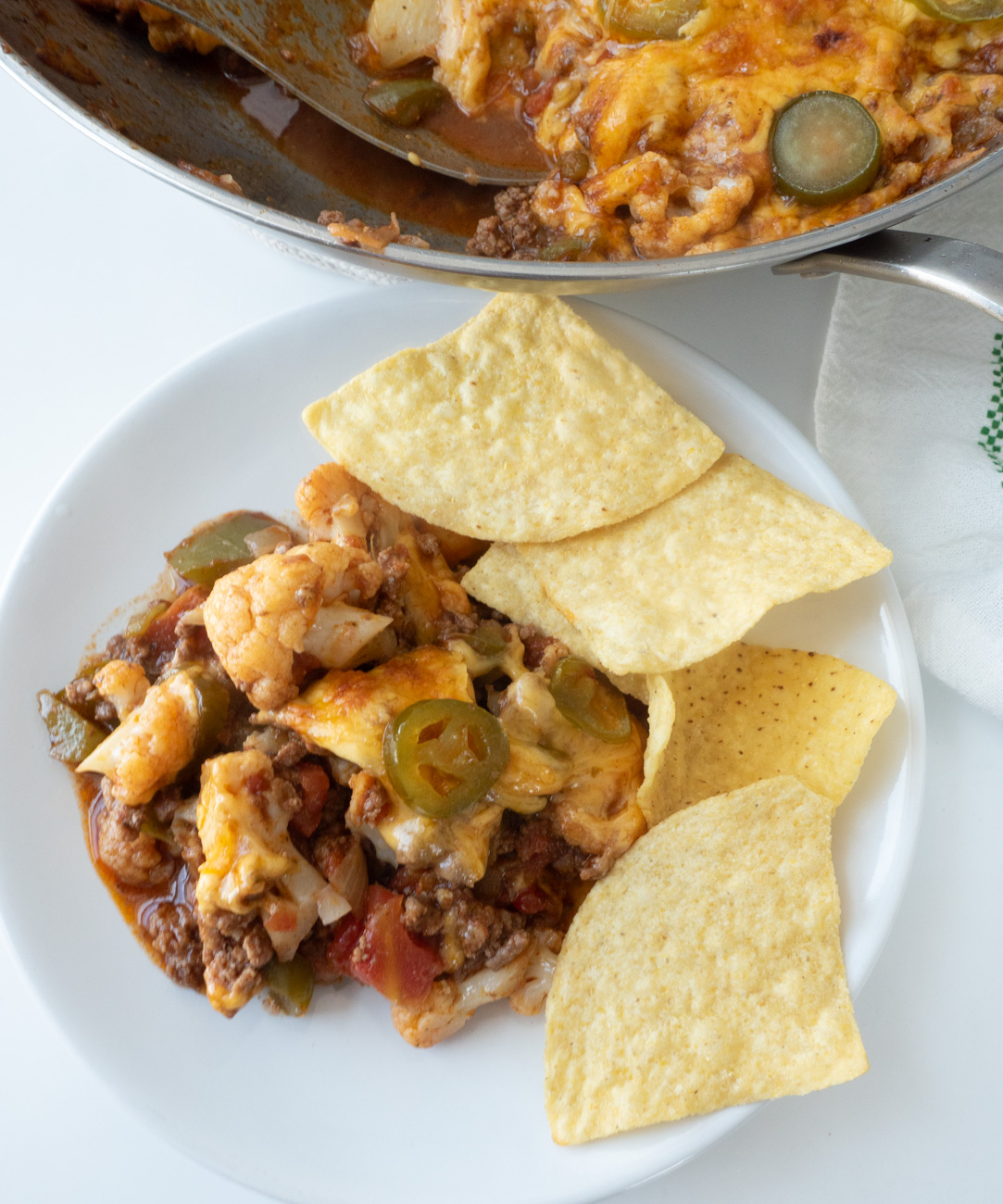 Tex-Mex Beef Cauliflower Skillet
