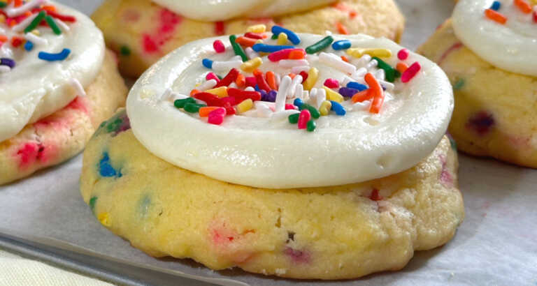 Copycat Crumbl Birthday Cake Cookies