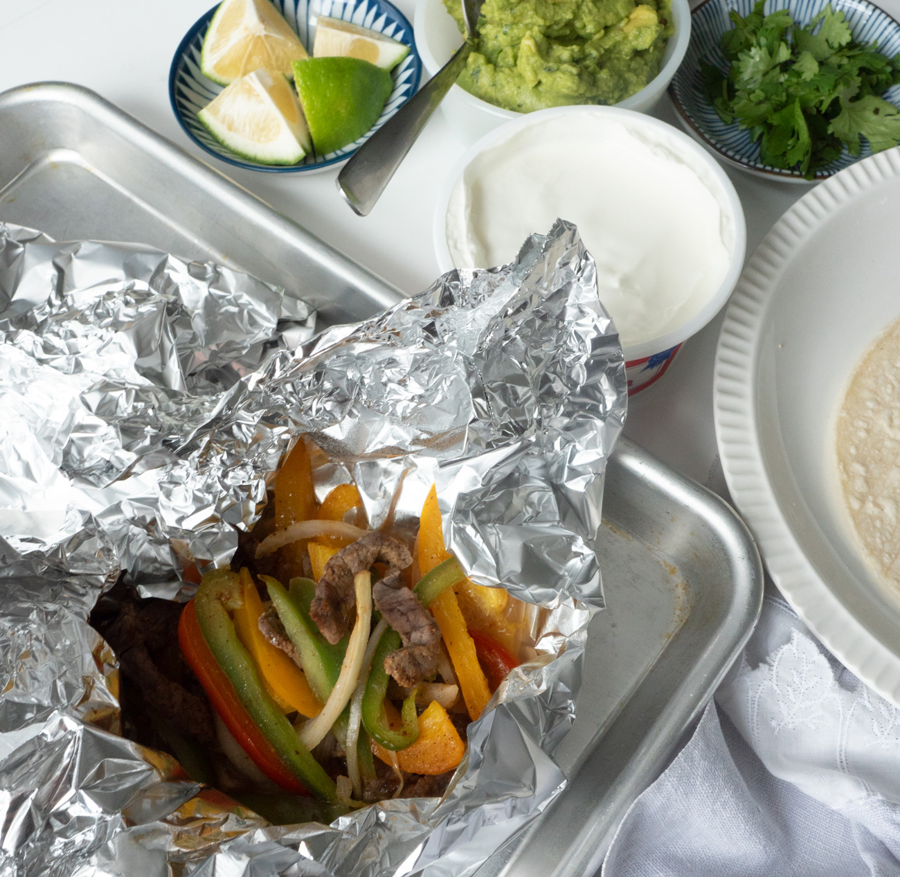 Steak Fajita Foil Packs