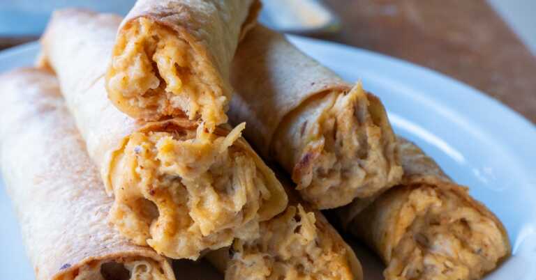 Baked Chicken Flautas