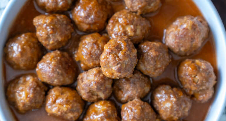 Pumpkin Pie Glazed Meatballs