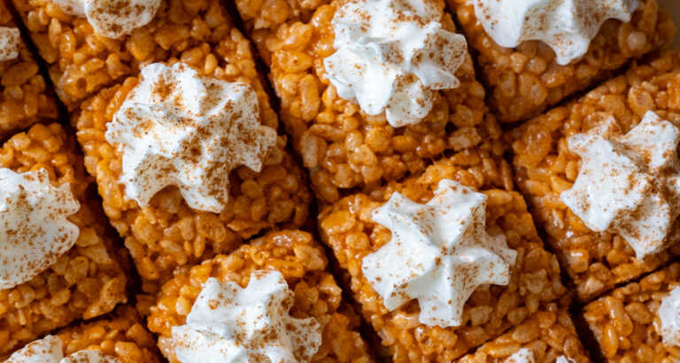 Pumpkin Pie Rice Krispie Treats
