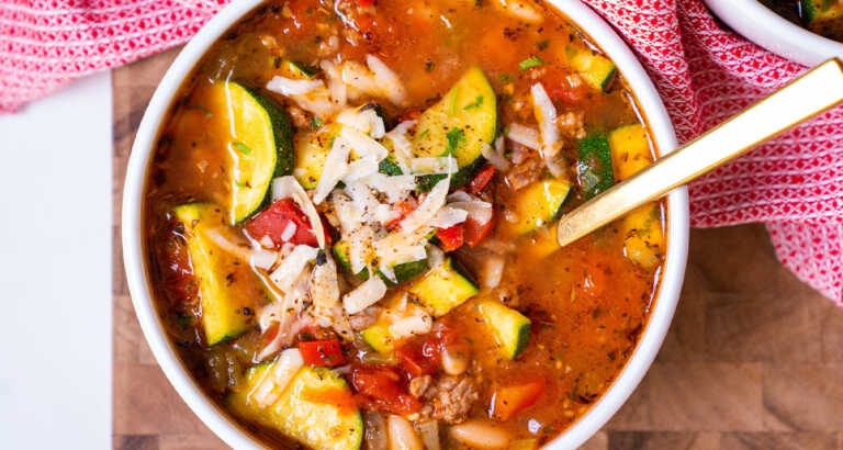 Sausage & Garden Vegatable Soup