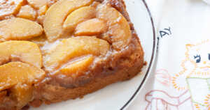 Ginger Peach Upside Down Cake