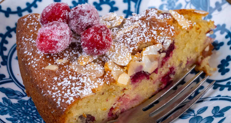 Cranberry Olive Oil Cake