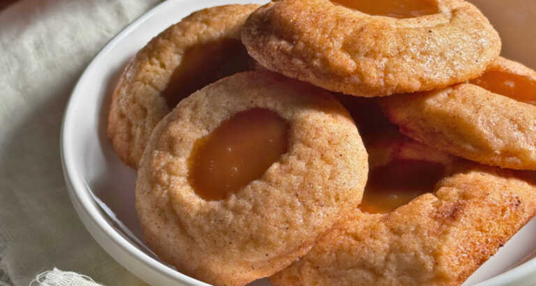 Caramel Apple Spice Thumbprints