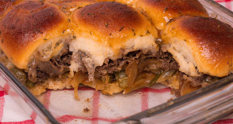 Philly Cheesesteak Sliders