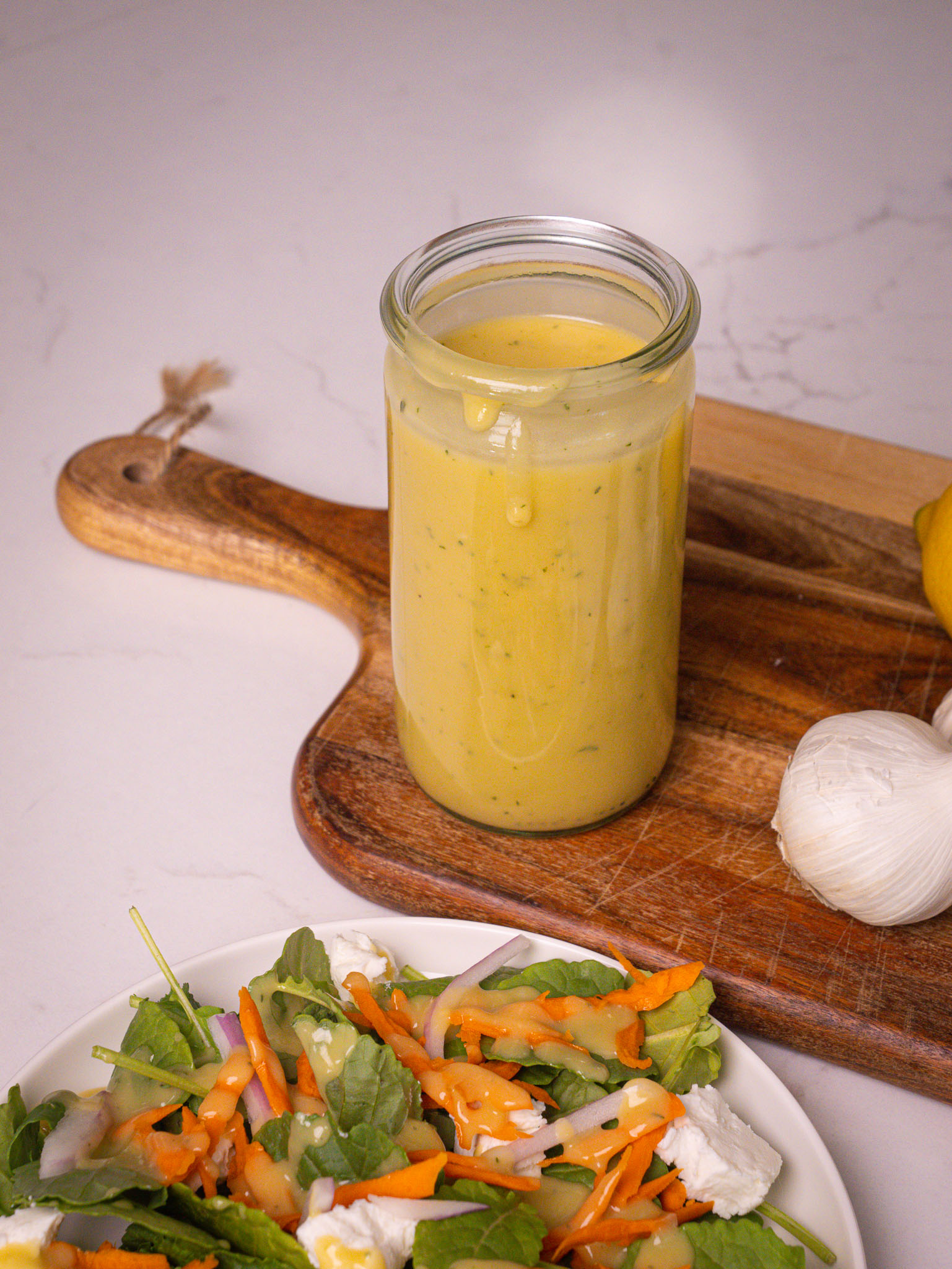 sour cream garlic salad dressing Sour Cream Salad Dressing (Quick + Easy)