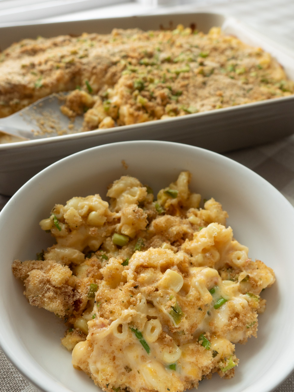 Loaded Mac & Cheese Corn Casserole
