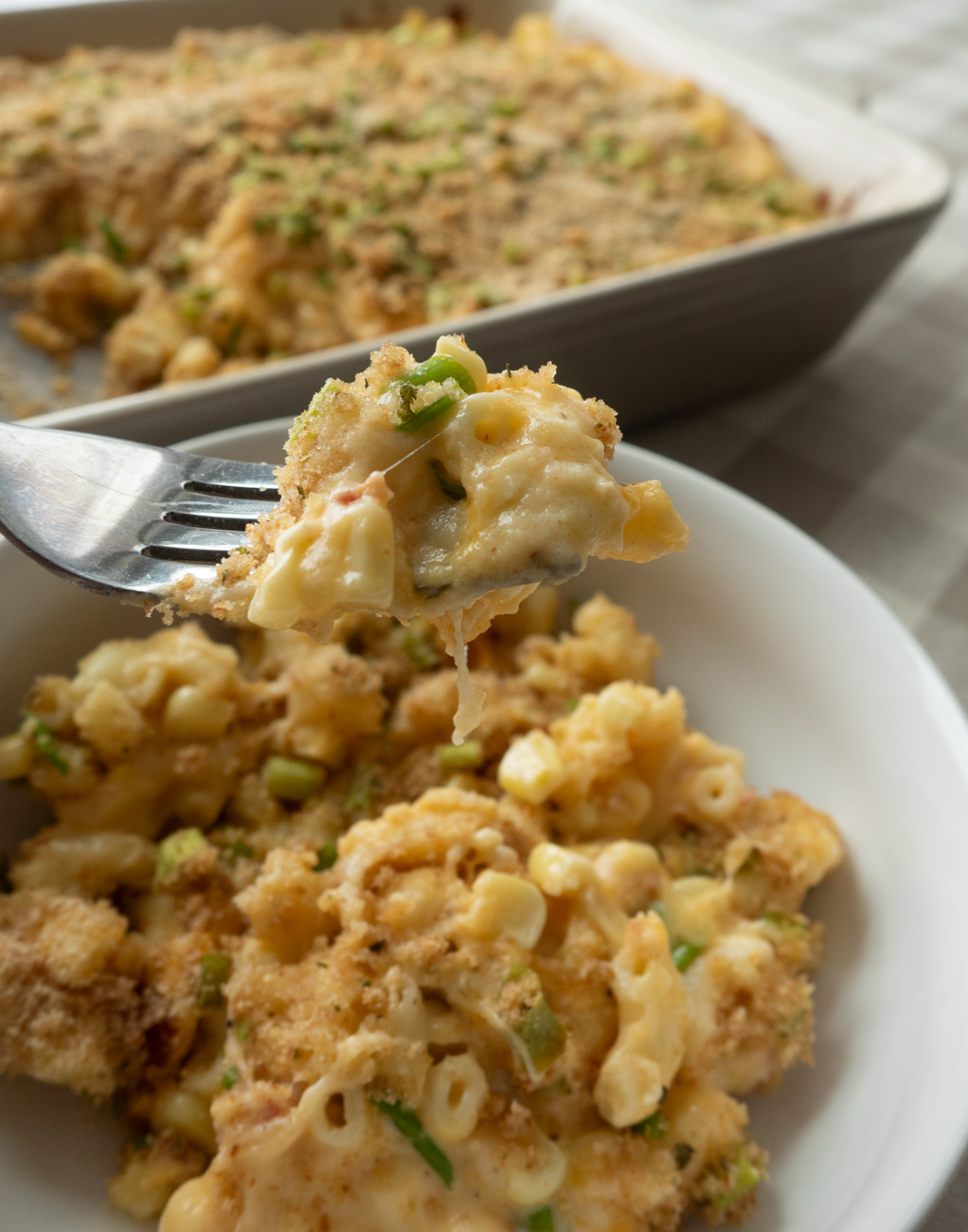 Loaded Mac & Cheese Corn Casserole