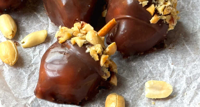 Peanut Butter Chocolate Acorn Truffles