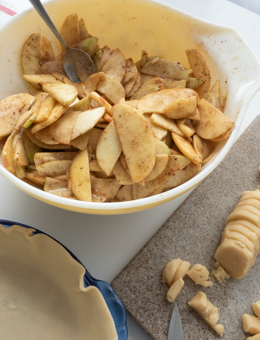 Marzipan Apple Pie
