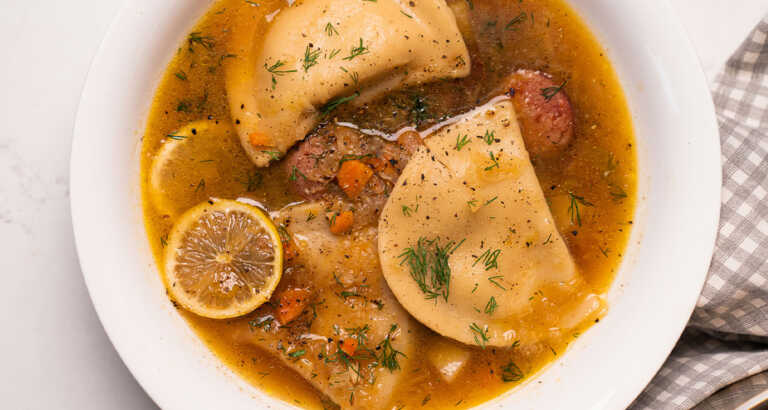 Pierogi Kielbasa Soup