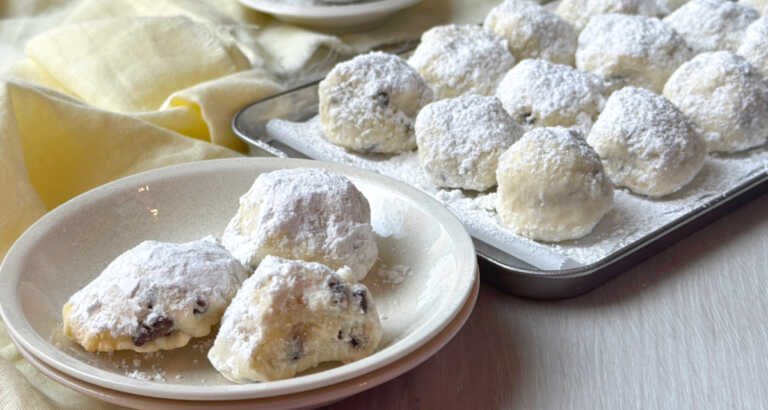 Chocolate Chip Snowball Cookies