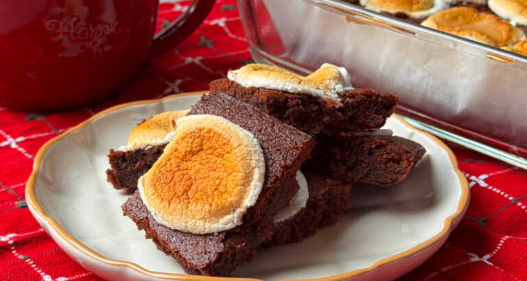 Hot Cocoa Brownies