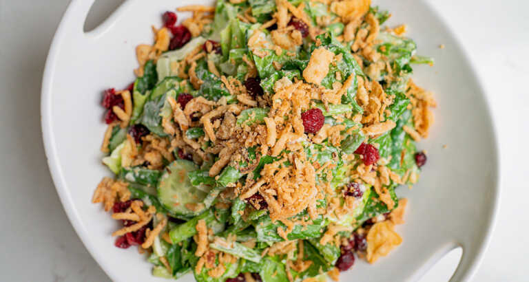 Smashed Green Bean Salad