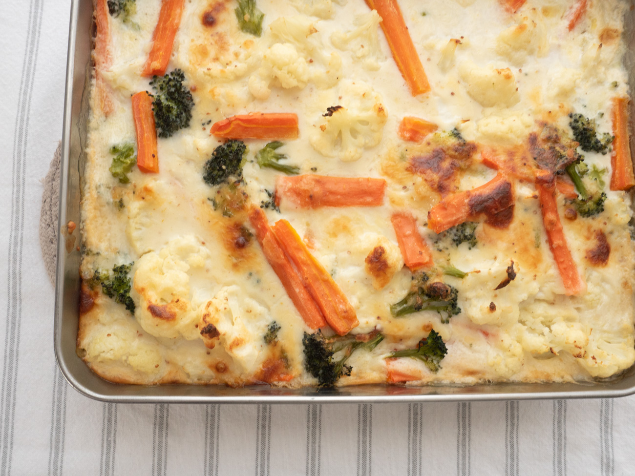 Cheesy Mixed Vegetable Bake