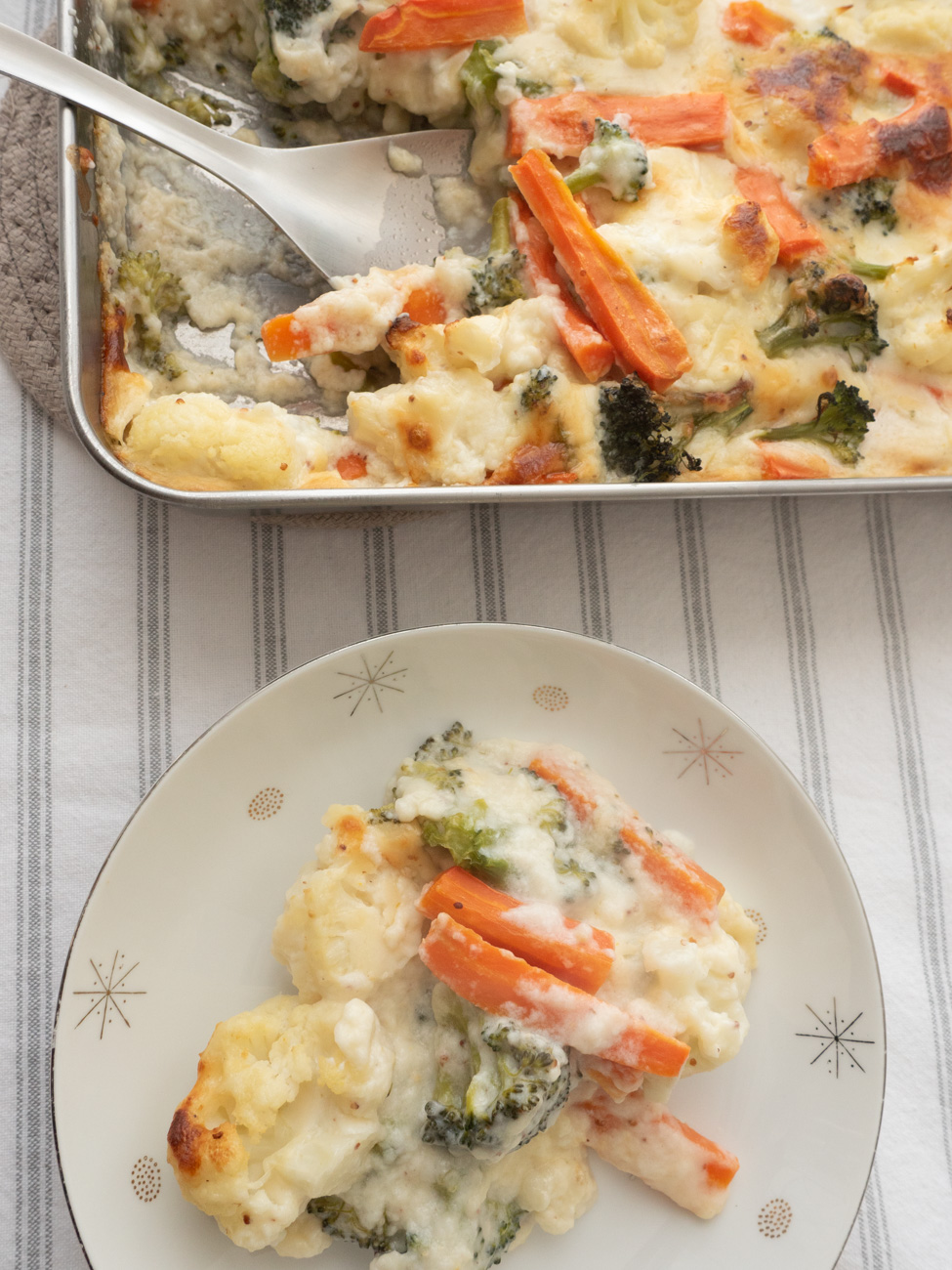 Cheesy Mixed Vegetable Bake