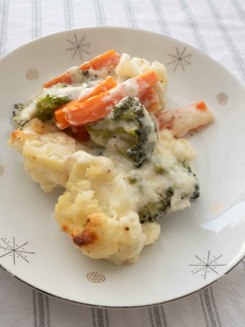 Cheesy Mixed Vegetable Bake