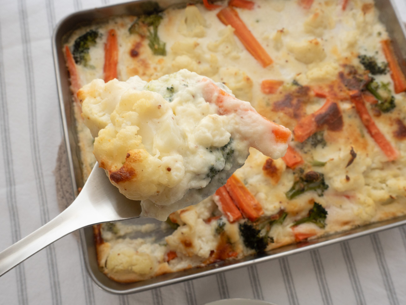 Cheesy Mixed Vegetable Bake