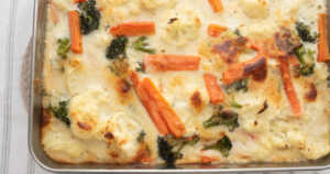 Cheesy Mixed Vegetable Bake