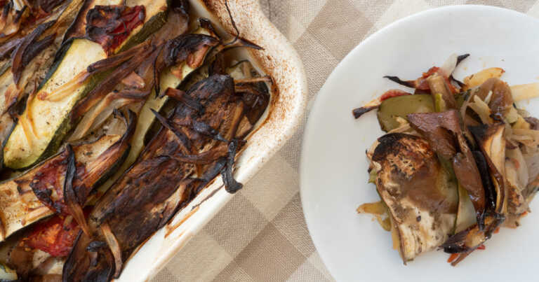 Charred Eggplant and Zucchini