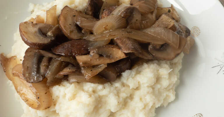 Mushroom and Cauliflower “Polenta”