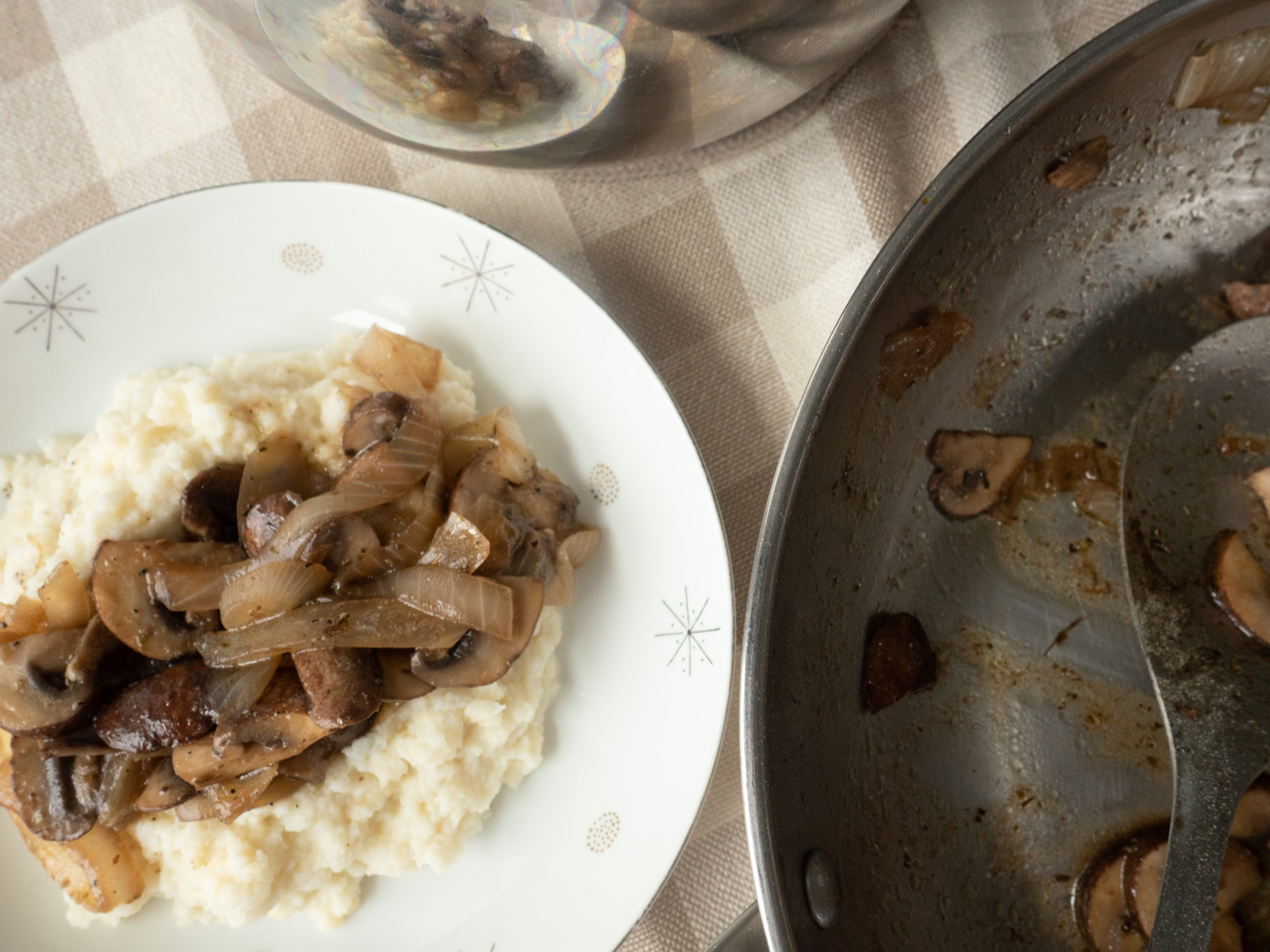 Mushroom and Cauliflower "Polenta"