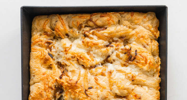 French Onion Focaccia Bread