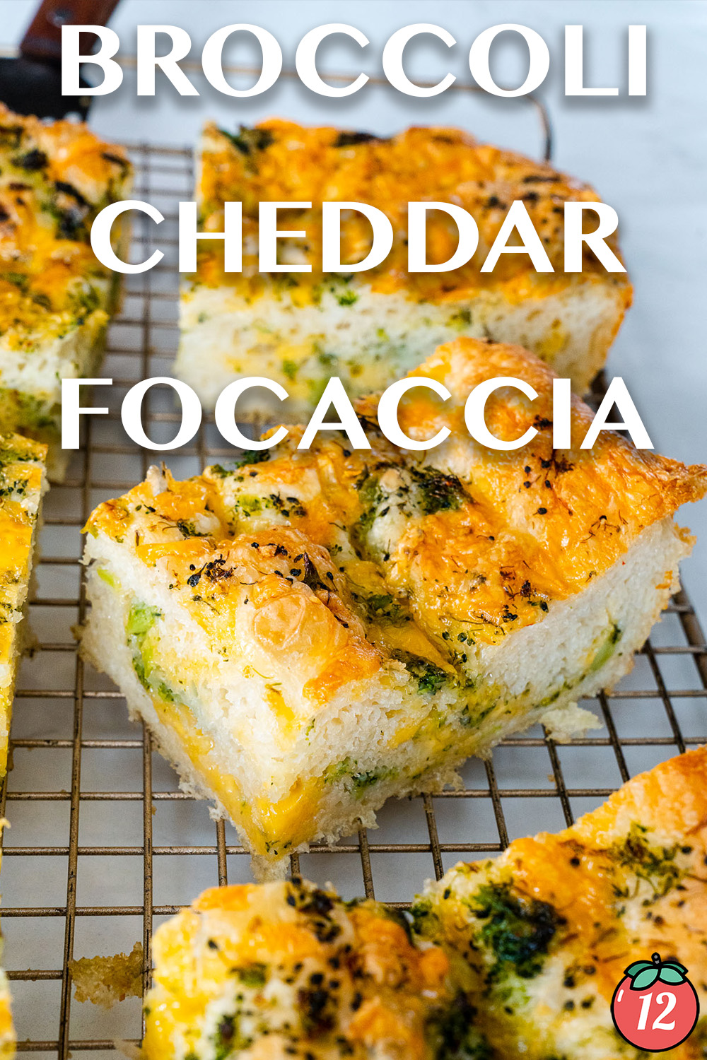 Broccoli Cheddar Focaccia Bread-image