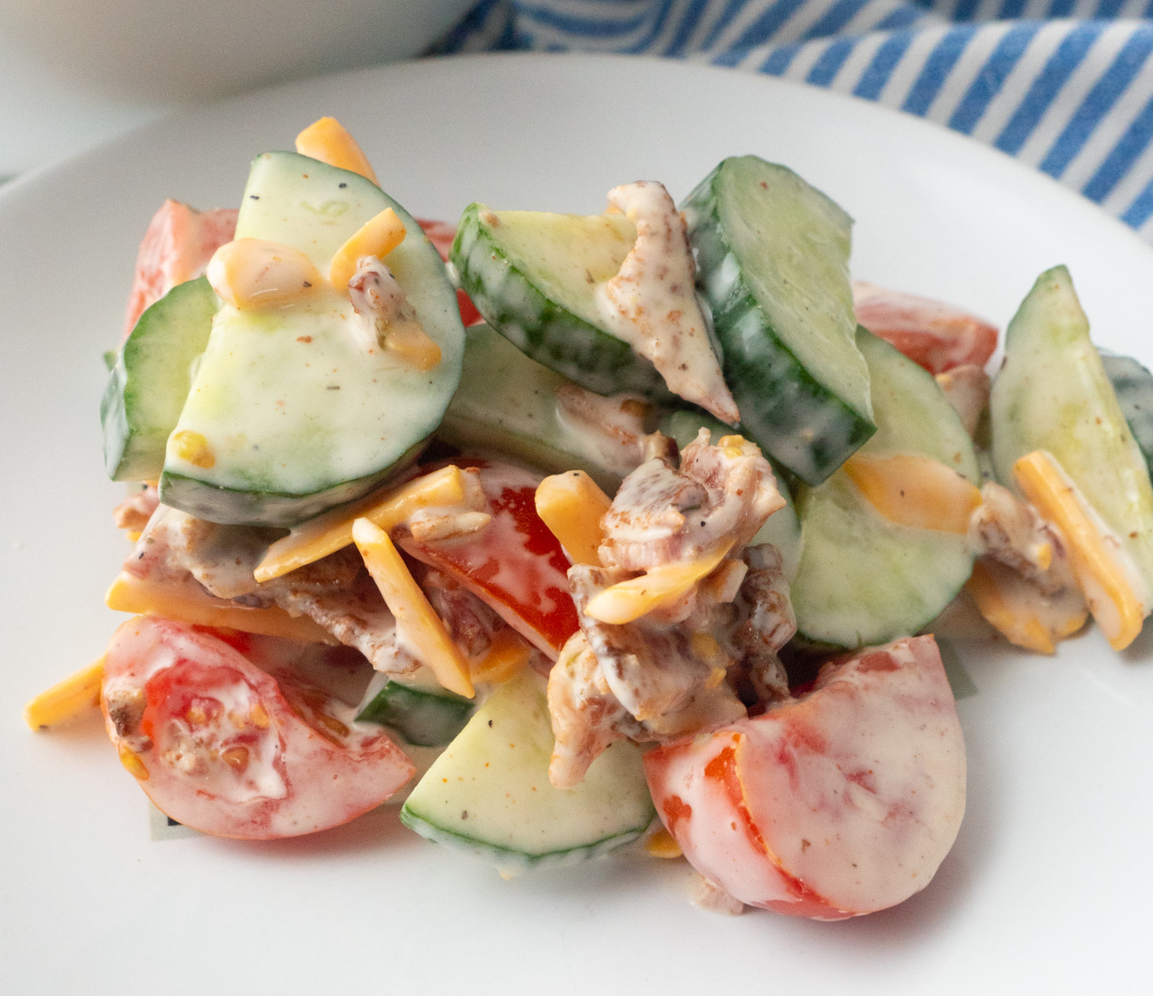 Cucumber Bacon Salad