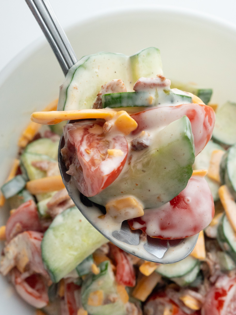 Cucumber Bacon Salad