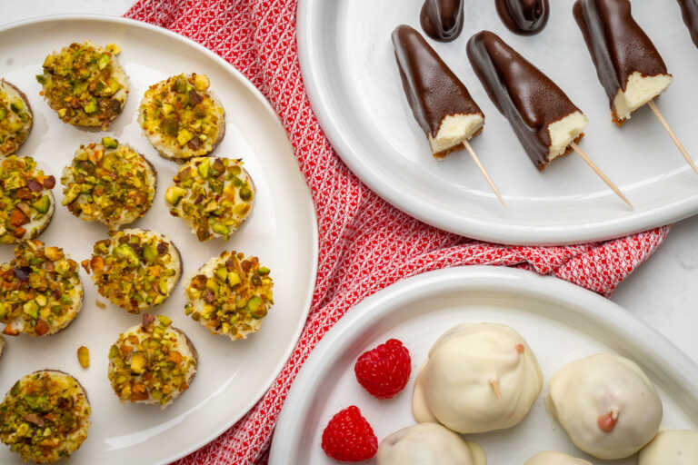How To Turn A Store-Bought Cheesecake Into Bite-Sized Party Desserts